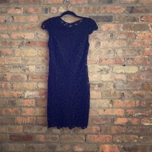 Open Back Black Dress